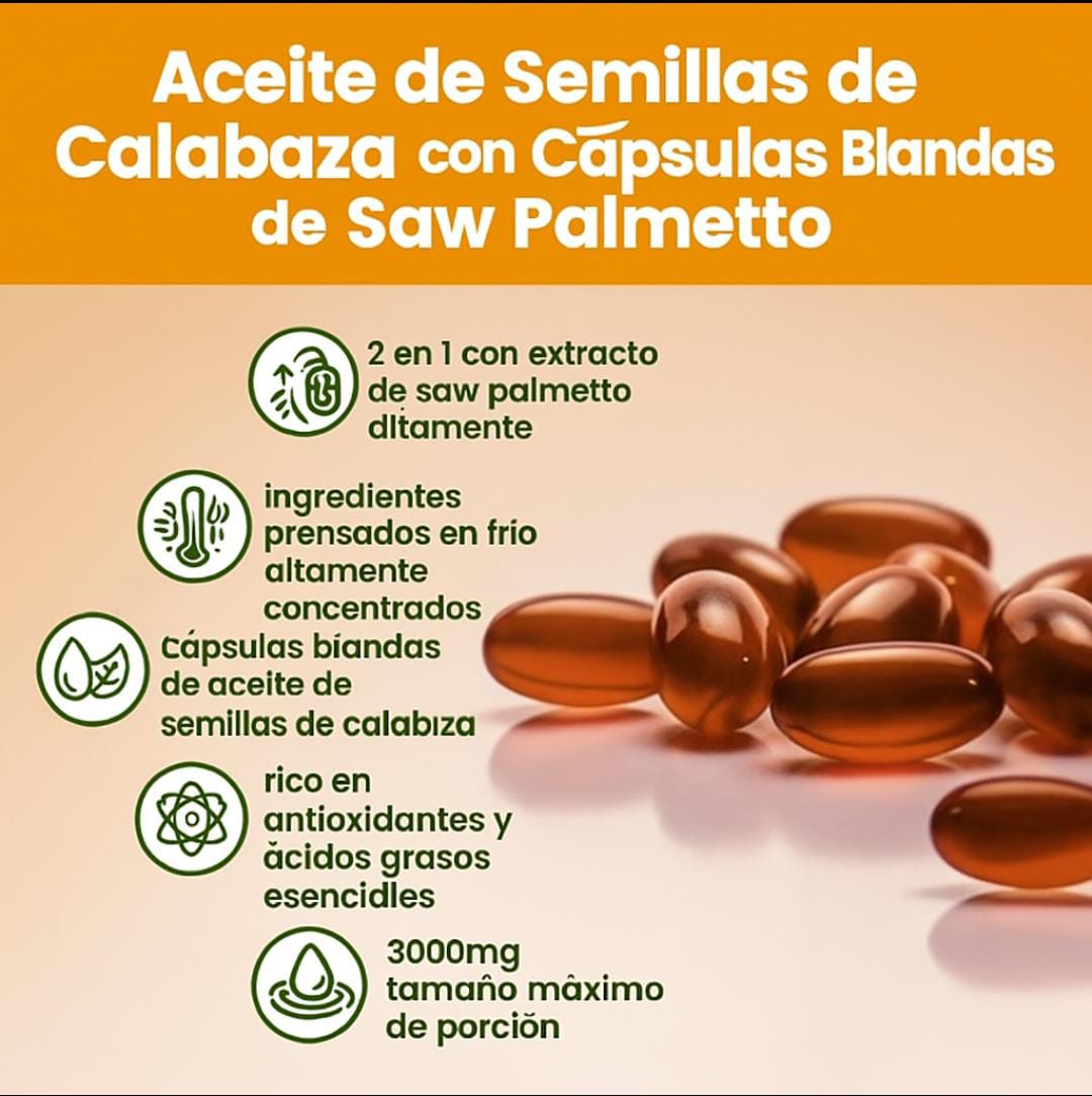 Cápsulas de Aceite de Calabaza