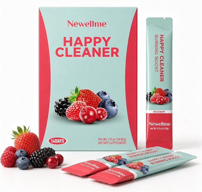 Happy cleaner Bebida Probiótica en Sobres para Digestión Ligera – Sandía y Frutos Rojos