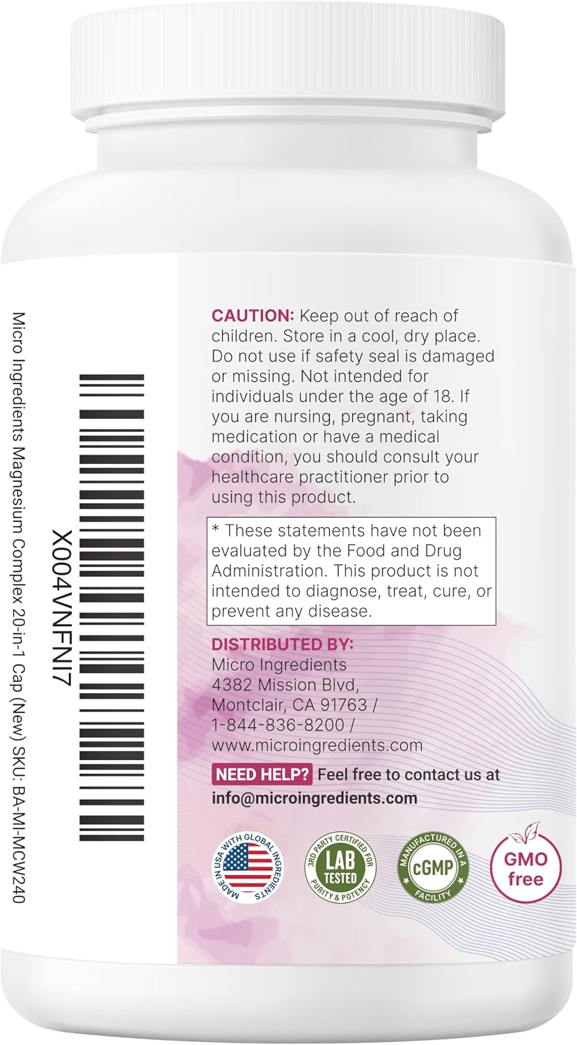 Magnesium Complex 20 en 1 para Mujeres 🌸 Equilibra tu cuerpo, apoya tu energía y recupera tu bienestar diario