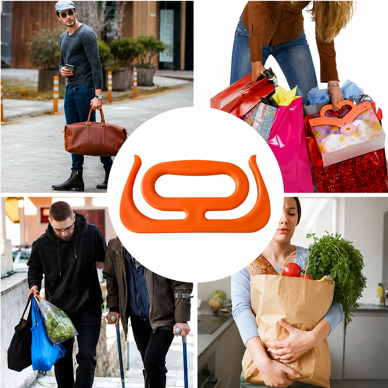 FingerRelief™  "El alivio para tus dedos cuando las bolsas pesan demasiado"