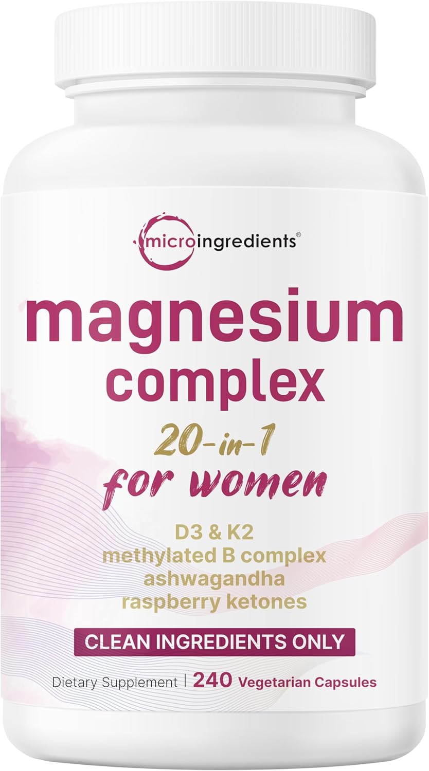 Magnesium Complex 20 en 1 para Mujeres 🌸 Equilibra tu cuerpo, apoya tu energía y recupera tu bienestar diario