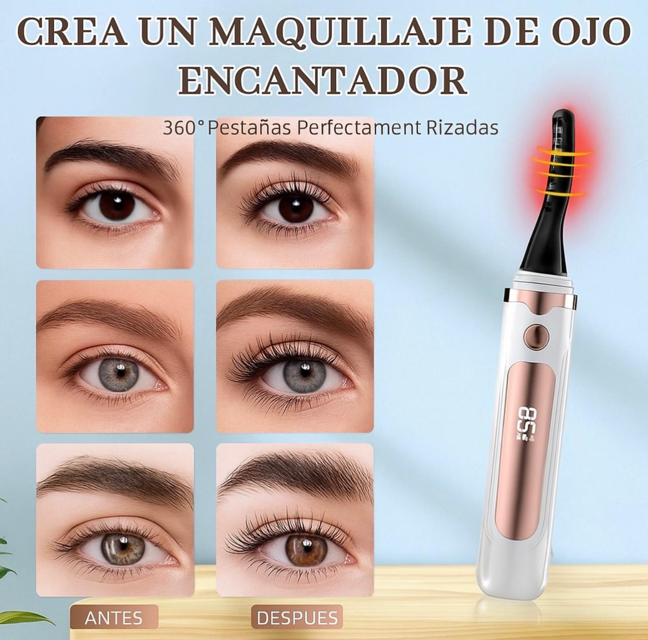 Rizador de pestañas eléctrico + Serum Fortalecedor