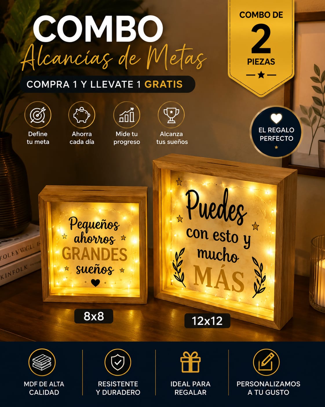🎁 Promo Especial 2x1 | Alcancías de Ahorro Personalizada