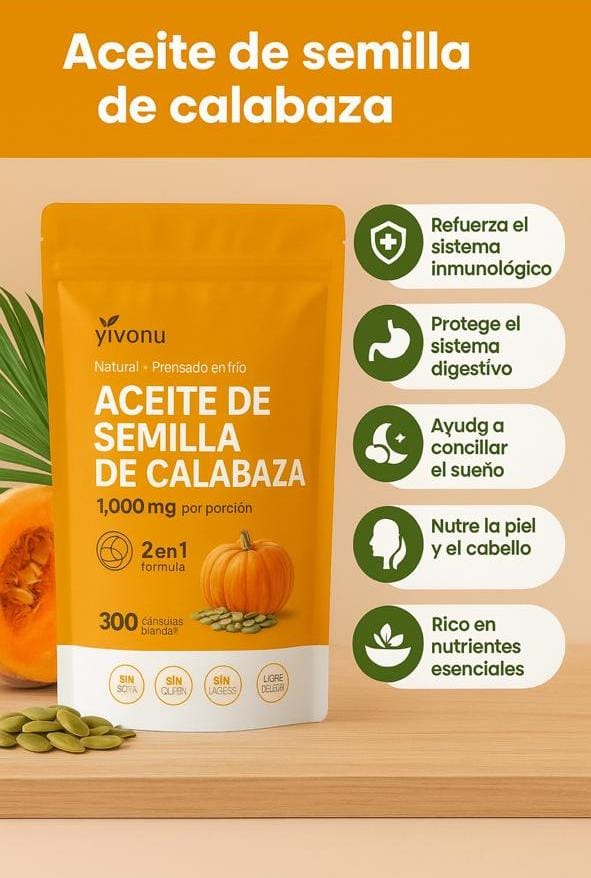 Cápsulas de Aceite de Calabaza