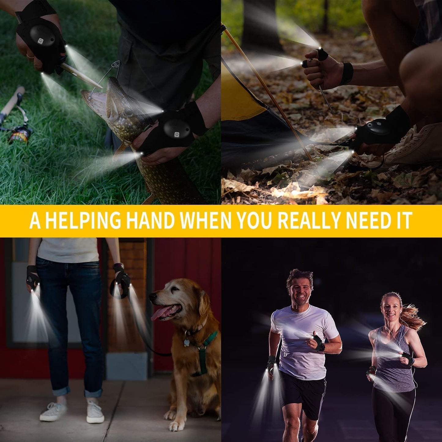 Guantes Con Linterna LED